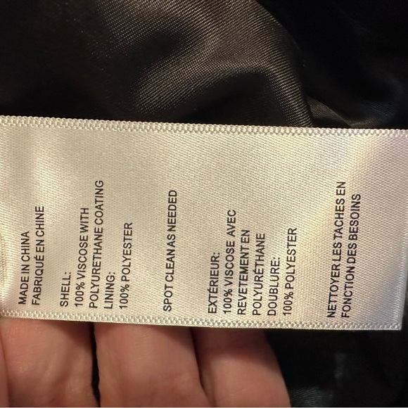 Silence + Noise Urban Outfitters NWT Black Mini Faux Leather Skirt Moto Small - Picture 3 of 5